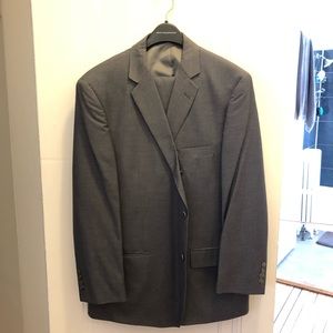 Large men’s grey dress suit